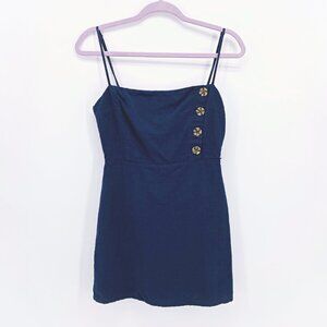 Urban Outfitters Riley Button-Down Linen Mini Dress